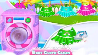 Captura de tela de Pregnant Mom & Babyshower Game 1