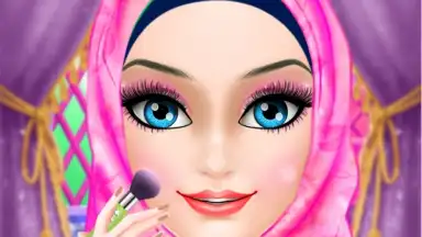 Captura de tela de Hijab Girl Salon- Muslim Fashion Princess Makeover 5