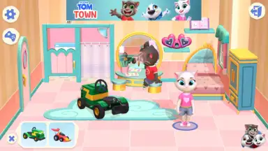 Captura de tela de Talking Tom Town 7