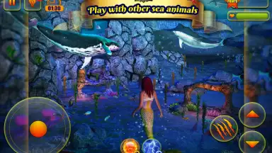 Captura de tela de Cute Mermaid Simulator 3D 13