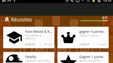 Captura de tela de Belote Gratuit 4