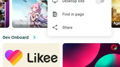 Captura de tela de Opera Mini 12