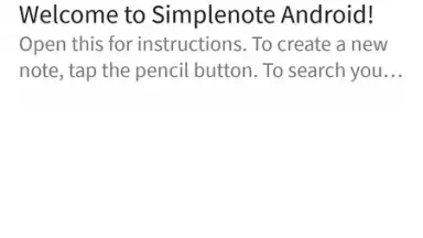 Captura de tela de Simplenote 1
