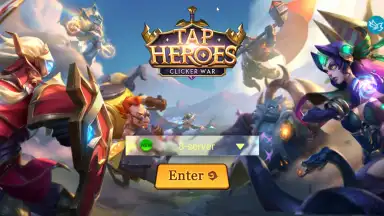 Captura de tela de Tap Heroes: Clicker War 1