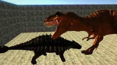 Captura de tela de Dino Anky vs T-Rex Colloseum 3