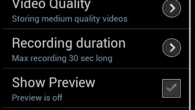 Captura de tela de Secret Video Recorder (Android 1X) 3