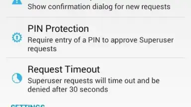 Captura de tela de Superuser (for Android 4) 2