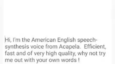 Captura de tela de Acapela TTS Voices 6