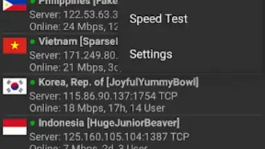 Captura de tela de VPN Servers 7