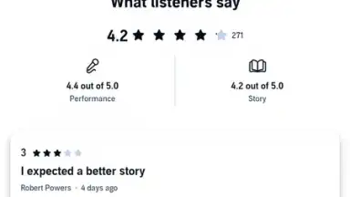 Captura de tela de Audible 5