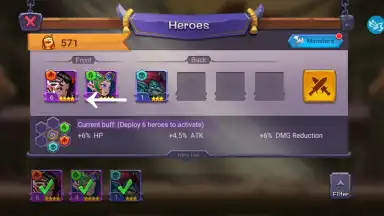 Captura de tela de Tap Heroes: Clicker War 7