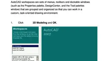 Captura de tela de Autocad 2007 3D Tutorial 5