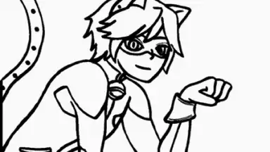 Captura de tela de Coloring Ladybug & Blackcat 1