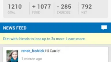 Captura de tela de Calorie Counter - MyFitnessPal 3