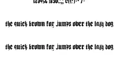 Captura de tela de Gothic Fonts 50 3