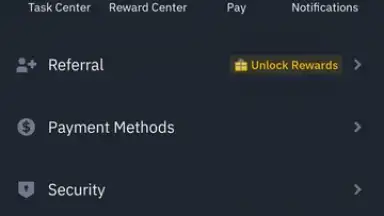 Captura de tela de Binance 8