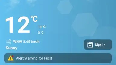 Captura de tela de Daily Weather Free 3