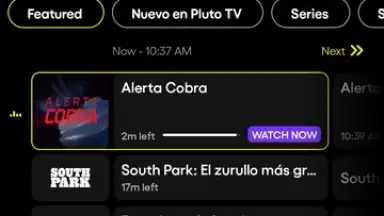 Captura de tela de Pluto TV 1