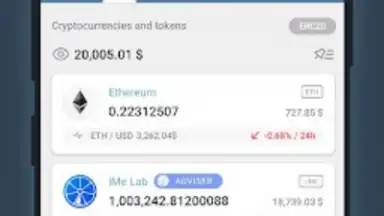 Captura de tela de iMe Messenger & Crypto Wallet 4