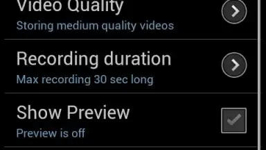 Captura de tela de Secret Video Recorder (Android 1X) 9