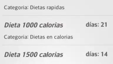 Captura de tela de Diets for losing weight 9