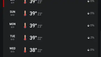 Captura de tela de AccuWeather 2