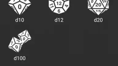 Captura de tela de RPG Simple Dice 1
