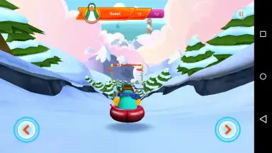 Captura de tela de Club Penguin Sled Racer 3