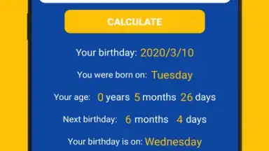 Captura de tela de Age Calculator 3