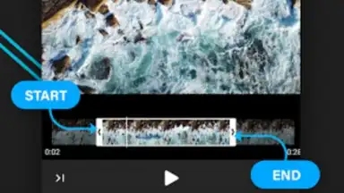 Captura de tela de Видео аудио резак 4