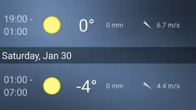 Captura de tela de Simple Time & Weather Widget 3