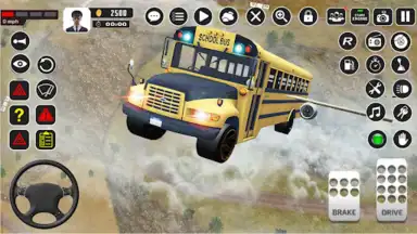 Captura de tela de Offroad School Bus Driver Game 1