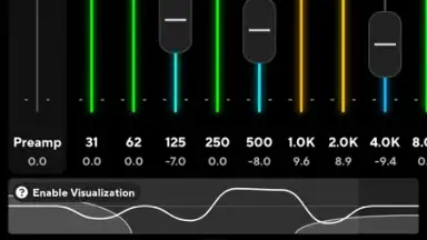Captura de tela de Poweramp Equalizer 10