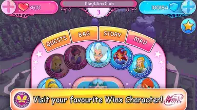 Captura de tela de Winx Fairy School Lite 1
