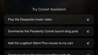Captura de tela de Comet Browser 2
