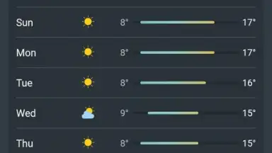 Captura de tela de Real Weather 7