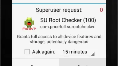 Captura de tela de SU Root Checker 7