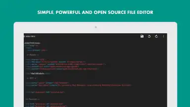 Captura de tela de Turbo Editor 8