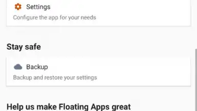 Captura de tela de Floating Apps 19