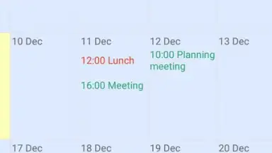 Captura de tela de Touch Calendar Free 8