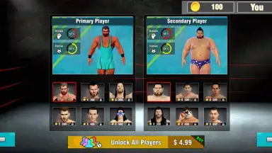 Captura de tela de Tag Team Wrestling Games: Mega Cage Ring Fighting 6