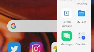 Captura de tela de ColorOS Smart Sidebar 2