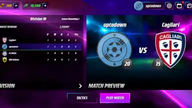 Captura de tela de Champions Elite Football 9