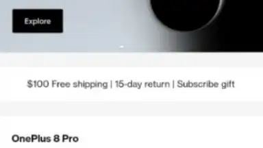 Captura de tela de OnePlus Store 4