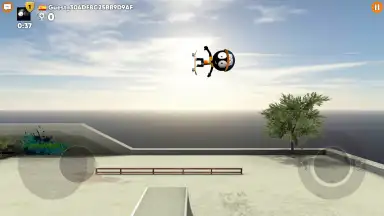 Captura de tela de Stickman Skate Battle 7