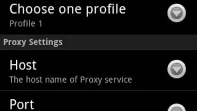 Captura de tela de ProxyDroid 3