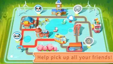 Captura de tela de Baby Panda’s School Bus 3