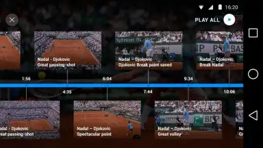 Captura de tela de Eurosport Player 10