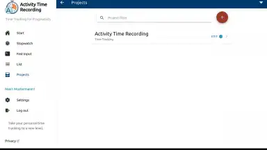Captura de tela de aTimeRecording - Online Time Tracking 1