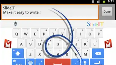 Captura de tela de SlideIT Google Skin 2